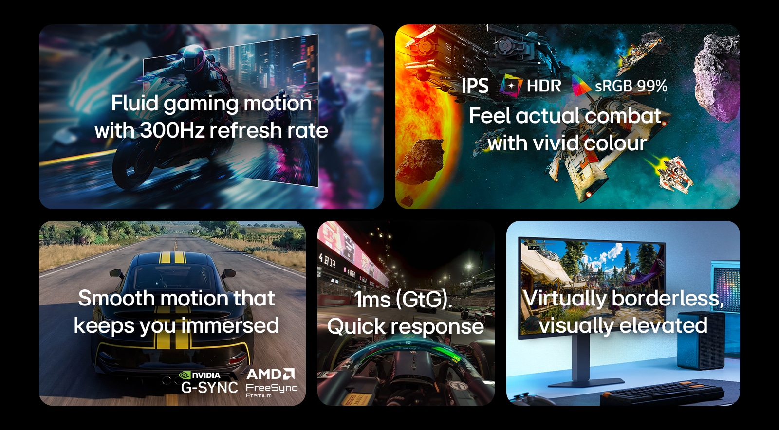 UltraGear gaming monitor key features