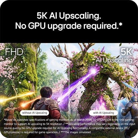 5K AI Upscaling. No GPU upgrade required.*