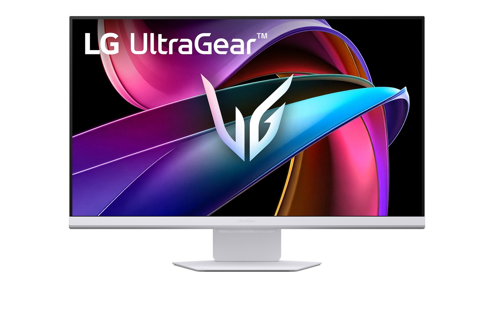 front view of the monitor with the stand down