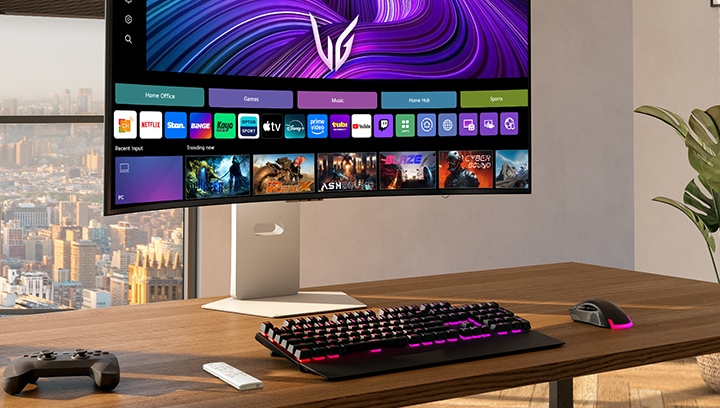 Front image of the UltraGear™ 39gx90sa gaming monitor.