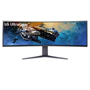 Front view of 45" UltraGear™ DQHD curved monitor with 200Hz refresh rate 45GR65DC-B