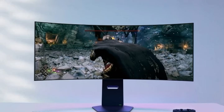 DQHD 32:9 (5120x1440) vs 5K2K 21:9 (5120x2160) gaming comparison showing 21:9 ultrawide as an optimal aspect ratio for gaming