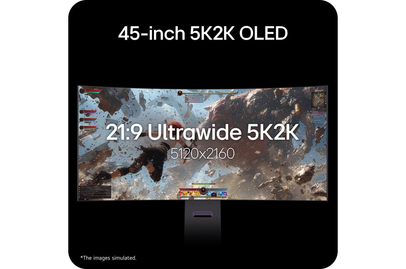 LG UltraGear 45GX950B 45-inch 5K2K OLED ultrawide monitor (21:9).