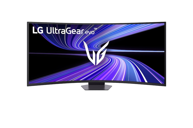 -15-degree angled side view of a 52-inch UltraGear evo G9, 5K2K 240Hz Gaming Monitor (52G930B)