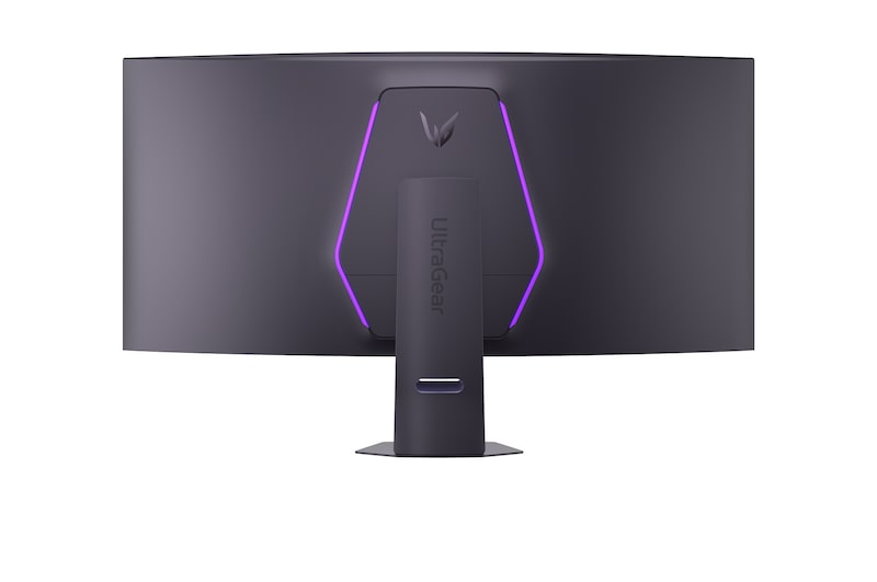 Right side view of a 52-inch UltraGear evo G9, 5K2K 240Hz Gaming Monitor with tilt adjustment (52G930B)