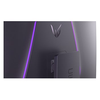 Rear close-up view of the connectivity ports on a 52-inch UltraGear evo G9, 5K2K 240Hz Gaming Monitor (52G930B)