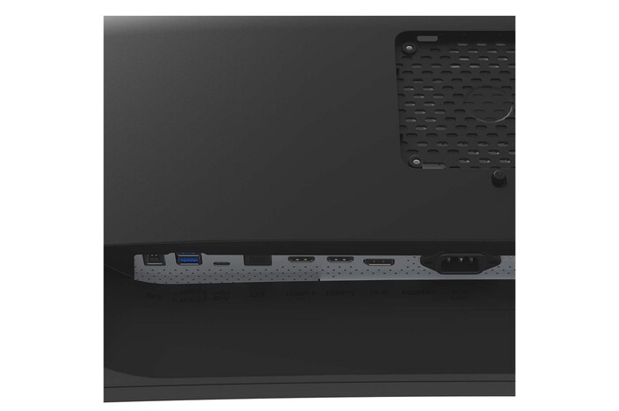 close-up view of ports