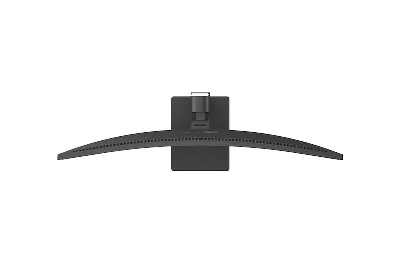Angled bottom view of monitor stand