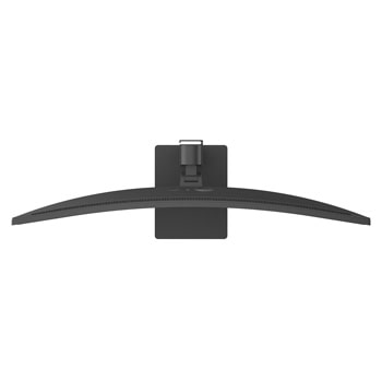 Angled bottom view of monitor stand