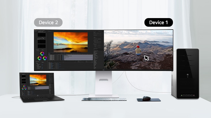 Control multiple devices with a single monitor	