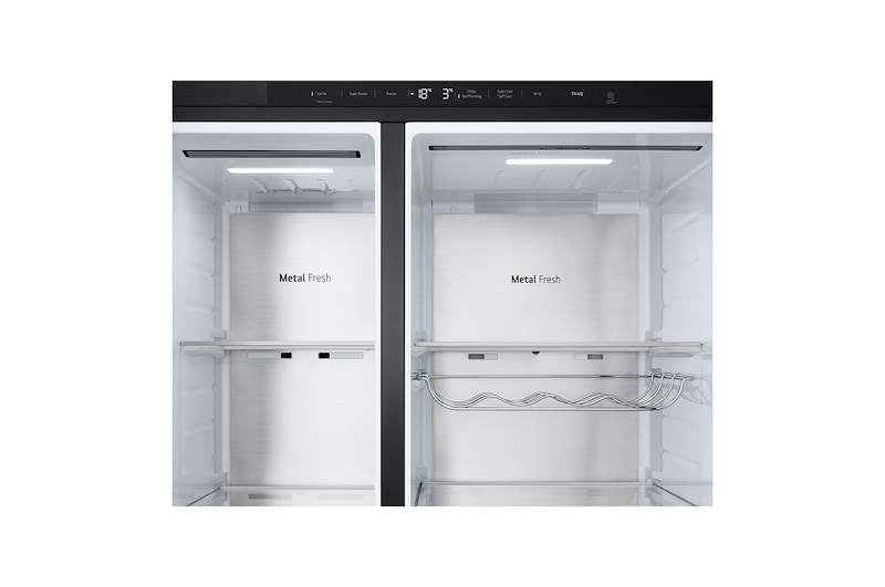 LG 623L Amerikaanse koelkast Zwart | UVnano™ | DoorCooling+™ | LinearCooling™ | LG NL, GSLE91EVAB