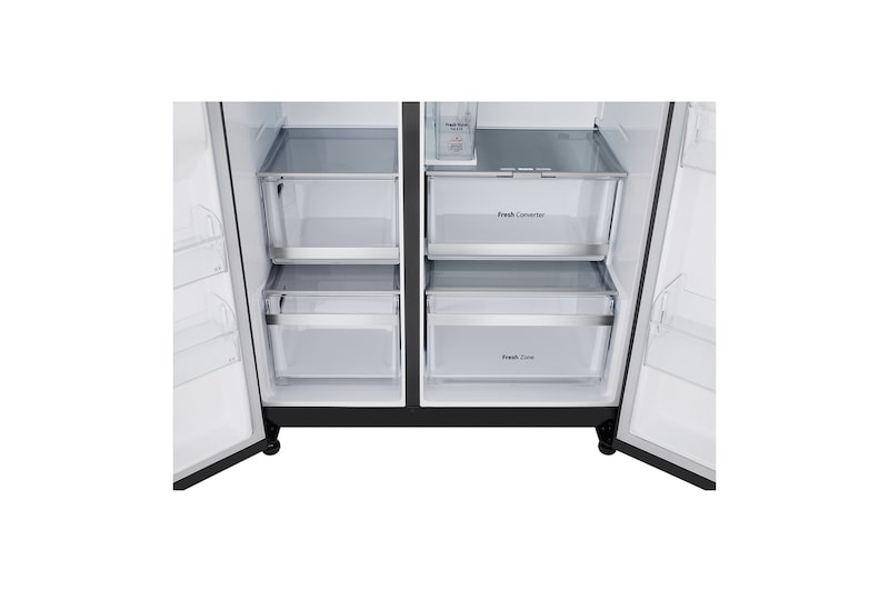 LG 623L Amerikaanse koelkast Zwart | UVnano™ | DoorCooling+™ | LinearCooling™ | LG NL, GSLE91EVAB
