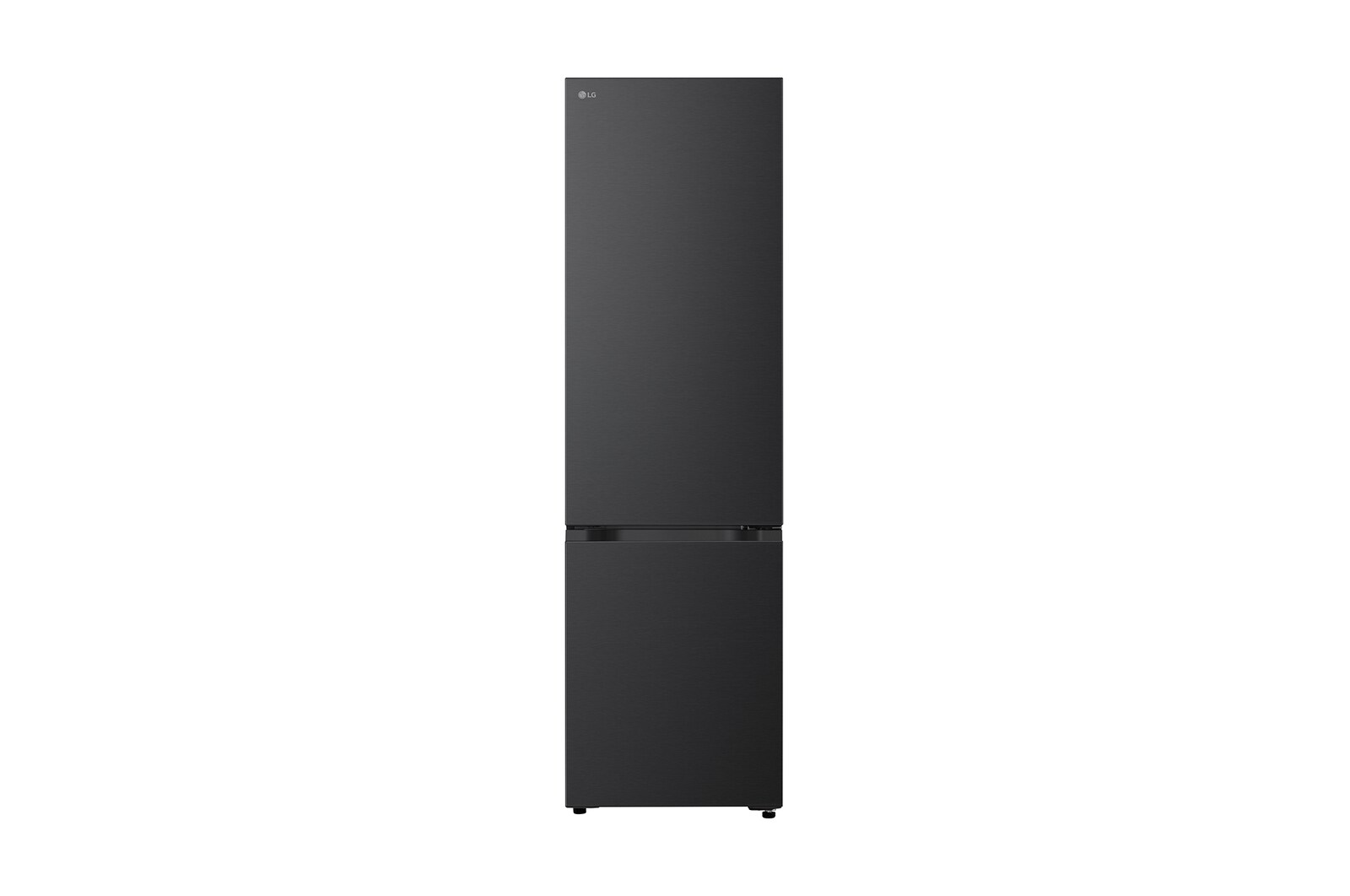 Vooraanzicht van 465L Koel-vriescombinatie Zwart l GBBS312AEV | LG BE