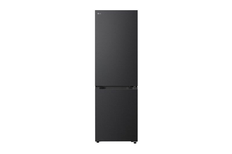 LG vriezer onderin (GBBS322CEV) vooraanzicht in matzwarte afwerking