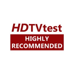 Logo van HDTVTest – Highly Recommended.