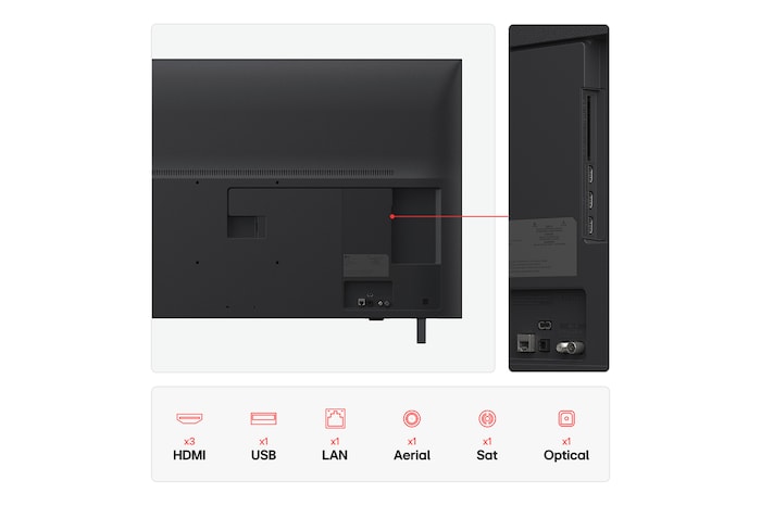 LG 50 inch LG UHD AI UA75 4K Smart TV 2025, 50UA75006LA
