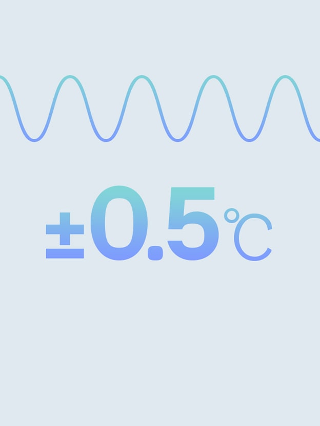 Er staat een schoolbord met groenten. In het midden van het bord bevindt zich een grafiek die laat zien dat LG Linear Cooling het temperatuurverschil in koelkasten kan verminderen.