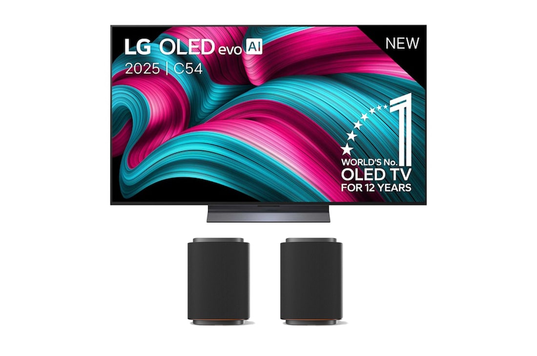 LG 77 inch LG OLED evo AI C5 4K Smart TV 2025 & LG Stereo Suite M7 , OLED77C54LA.M7M7001