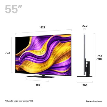 LG 55 inch LG OLED evo AI G5 4K Smart TV 2025, OLED55G56LS