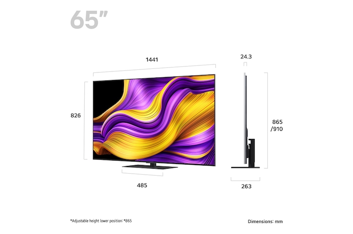 LG 65 inch LG OLED evo AI G5 4K Smart TV 2025, OLED65G56LS