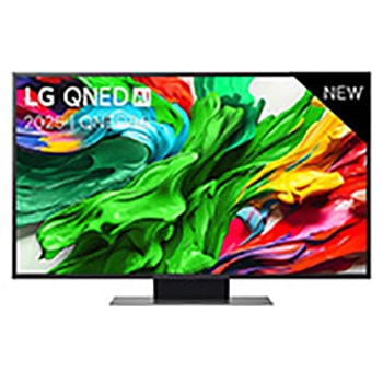 Vooraanzicht van 50 inch LG QNED AI QNED86 4K Smart TV 2025 50QNED86A6C