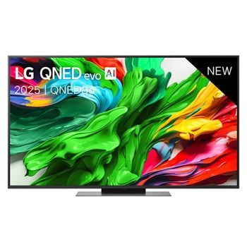 Vooraanzicht van 55 inch LG QNED evo AI QNED86 MiniLED 4K Smart TV 2025 55QNED86A6A