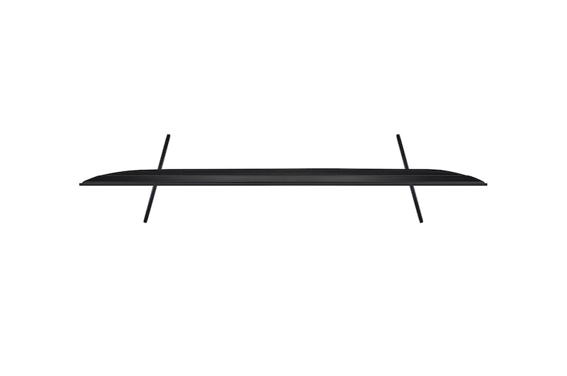 LG TV-scherm met een AI Magic Remote op de voorgrond. De AI-knop is gemarkeerd en een tekstballon toont tekst, stel een film voor die ik leuk vind. Op het scherm zien we het gebruikerspictogram E, dat aangeeft hoe AI Voice ID in staat was om te identificeren welke gebruiker het was en gepersonaliseerde aanbevelingen te geven op basis van alleen hun stem.