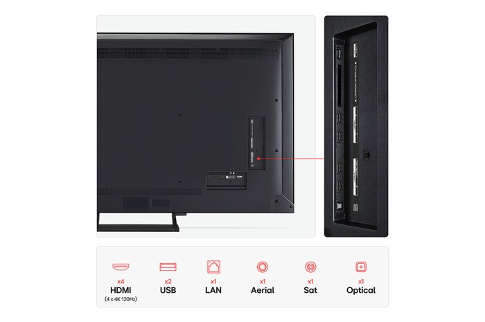 LG 55 inch LG QNED evo AI QNED93 MiniLED 4k Smart TV 2025, 55QNED93A6A