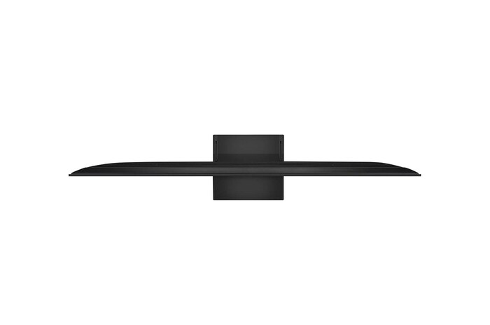 LG TV-scherm met een AI Magic Remote op de voorgrond. De AI-knop is gemarkeerd en een tekstballon toont tekst, stel een film voor die ik leuk vind. Op het scherm zien we het gebruikerspictogram E, dat aangeeft hoe AI Voice ID in staat was om te identificeren welke gebruiker het was en gepersonaliseerde aanbevelingen te geven op basis van alleen hun stem. 