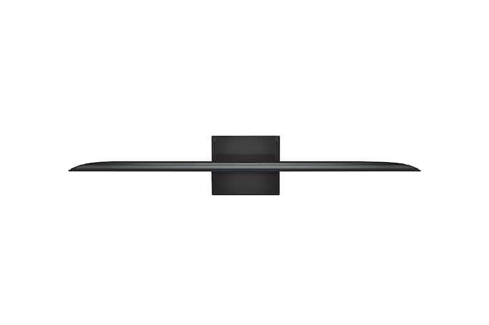LG TV-scherm met een AI Magic Remote op de voorgrond. De AI-knop is gemarkeerd en een tekstballon toont tekst, stel een film voor die ik leuk vind. Op het scherm zien we het gebruikerspictogram E, dat aangeeft hoe AI Voice ID in staat was om te identificeren welke gebruiker het was en gepersonaliseerde aanbevelingen te geven op basis van alleen hun stem. 