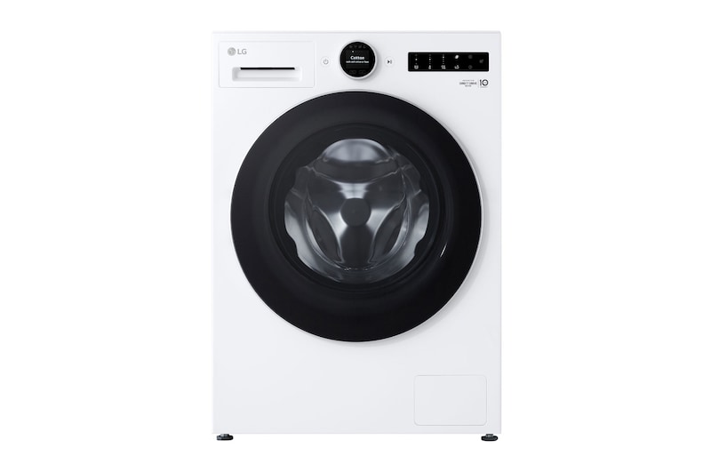 Vooraanzicht van 11kg Wasmachine Wit | AI DD™ | TurboWash360˚™ | ezDispense | LG NL F4WX851Y