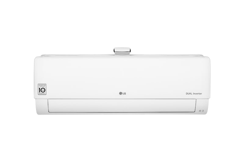 Vooraanzicht van DUALCOOL met luchtreiniger, 3.5kW, verbetert de luchtkwaliteit met zijn PM 1.0-sensor AP12RT