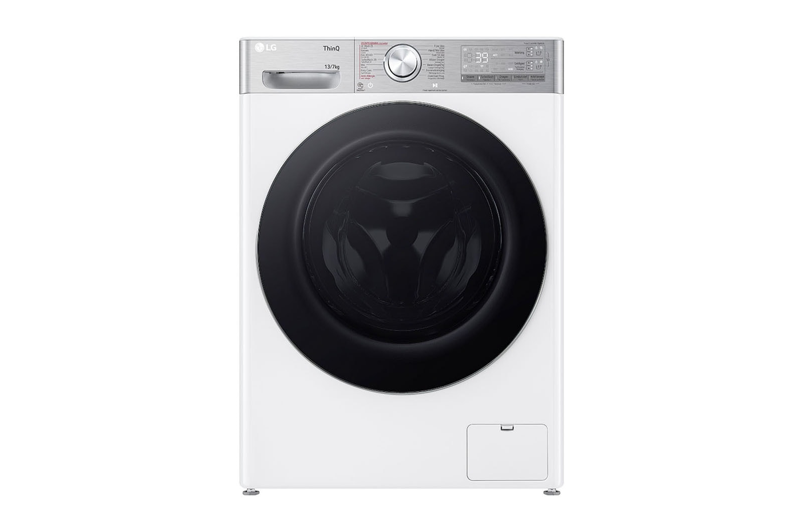 Vooraanzicht van 13/7kg Was-droogcombinatie Wit | AI DD™ | Inverter Direct Drive™ | Steam™ | LG NL F4DR9537S2W