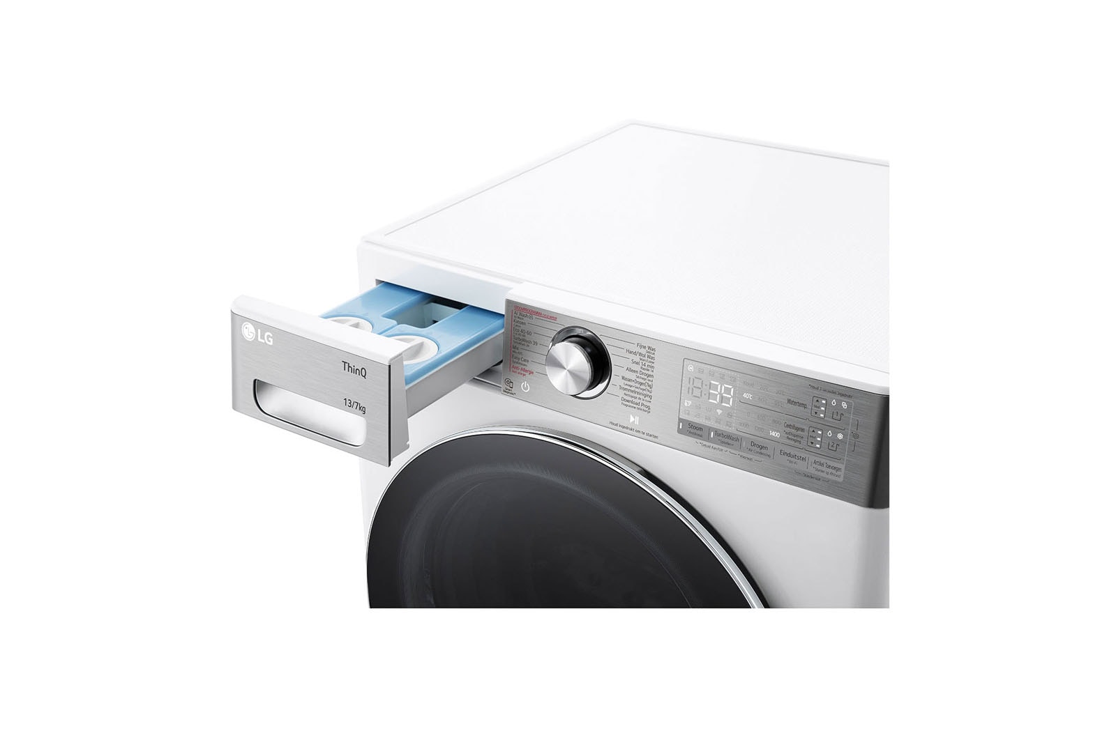 LG 13/7kg Was-droogcombinatie Wit | AI DD™ | Inverter Direct Drive™ | Steam™ | LG NL, F4DR9537S2W