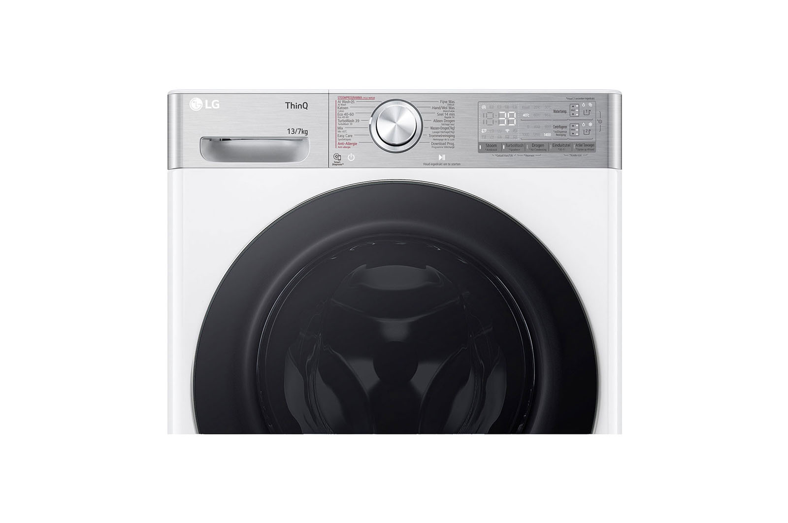 LG 13/7kg Was-droogcombinatie Wit | AI DD™ | Inverter Direct Drive™ | Steam™ | LG NL, F4DR9537S2W