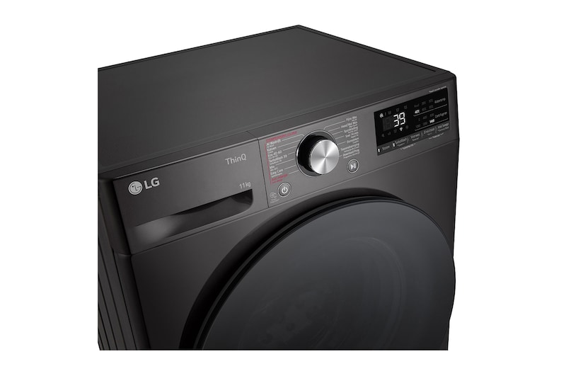LG 11kg Wasmachine F4WR7011SYB + 9kg Droger RH90V9ZVEN Zwart, F4WR7011SYB.RH9ZVEN