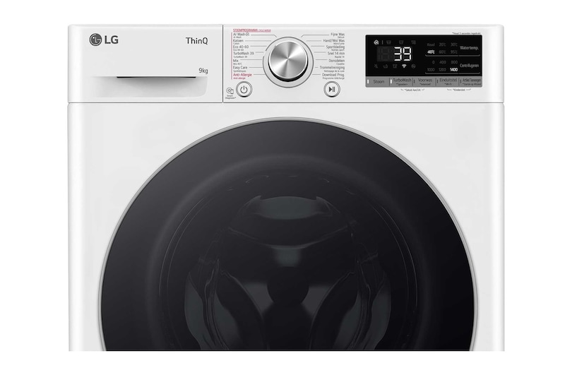 LG 9kg Wasmachine GC3R709S1 + 9kg Droger RH90V9AV3N, GC3R709S1.RH9AV3N