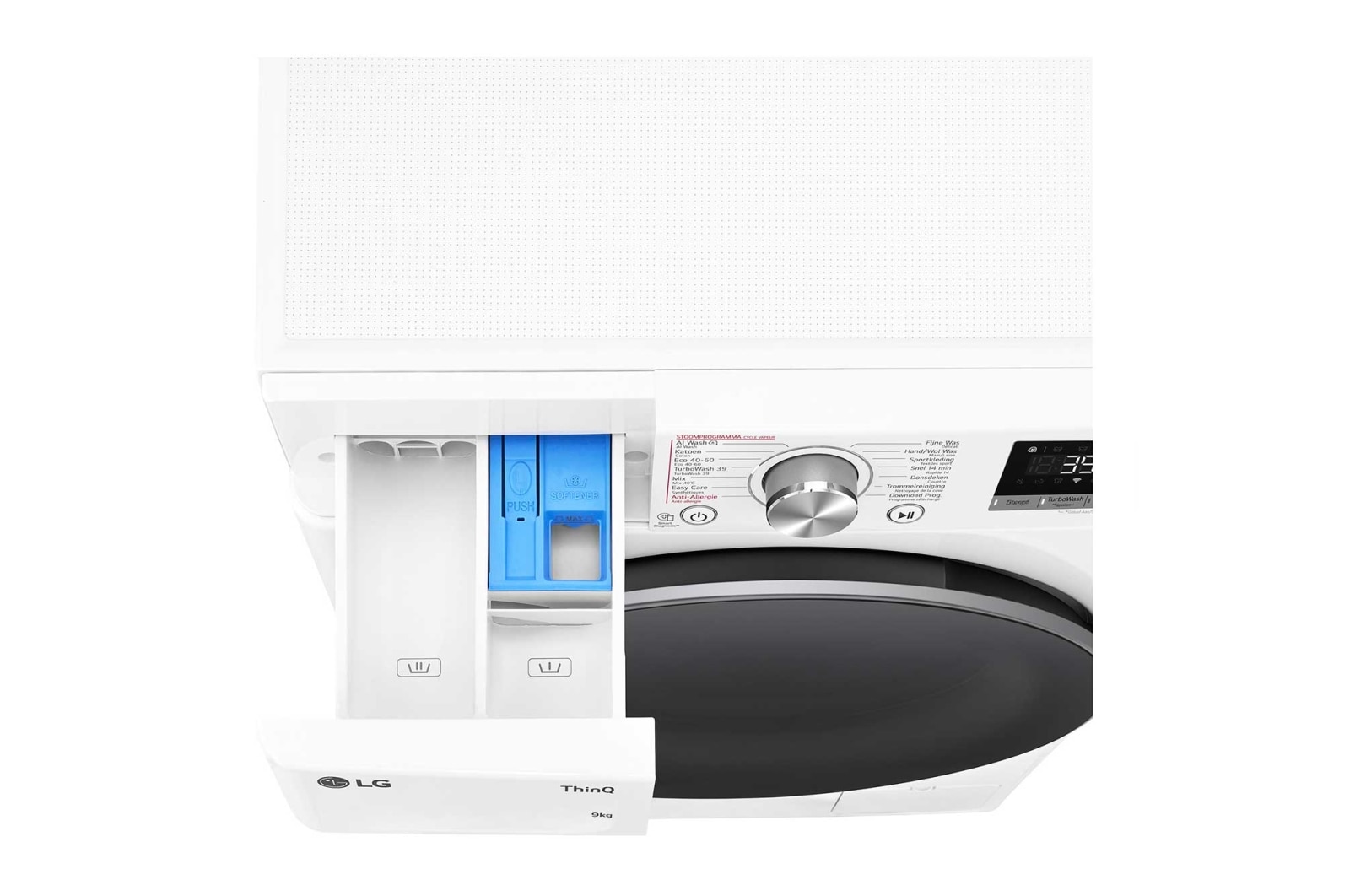 LG 9kg Wasmachine GC3R709S1 + 9kg Droger RH90V9AV3N, GC3R709S1.RH9AV3N