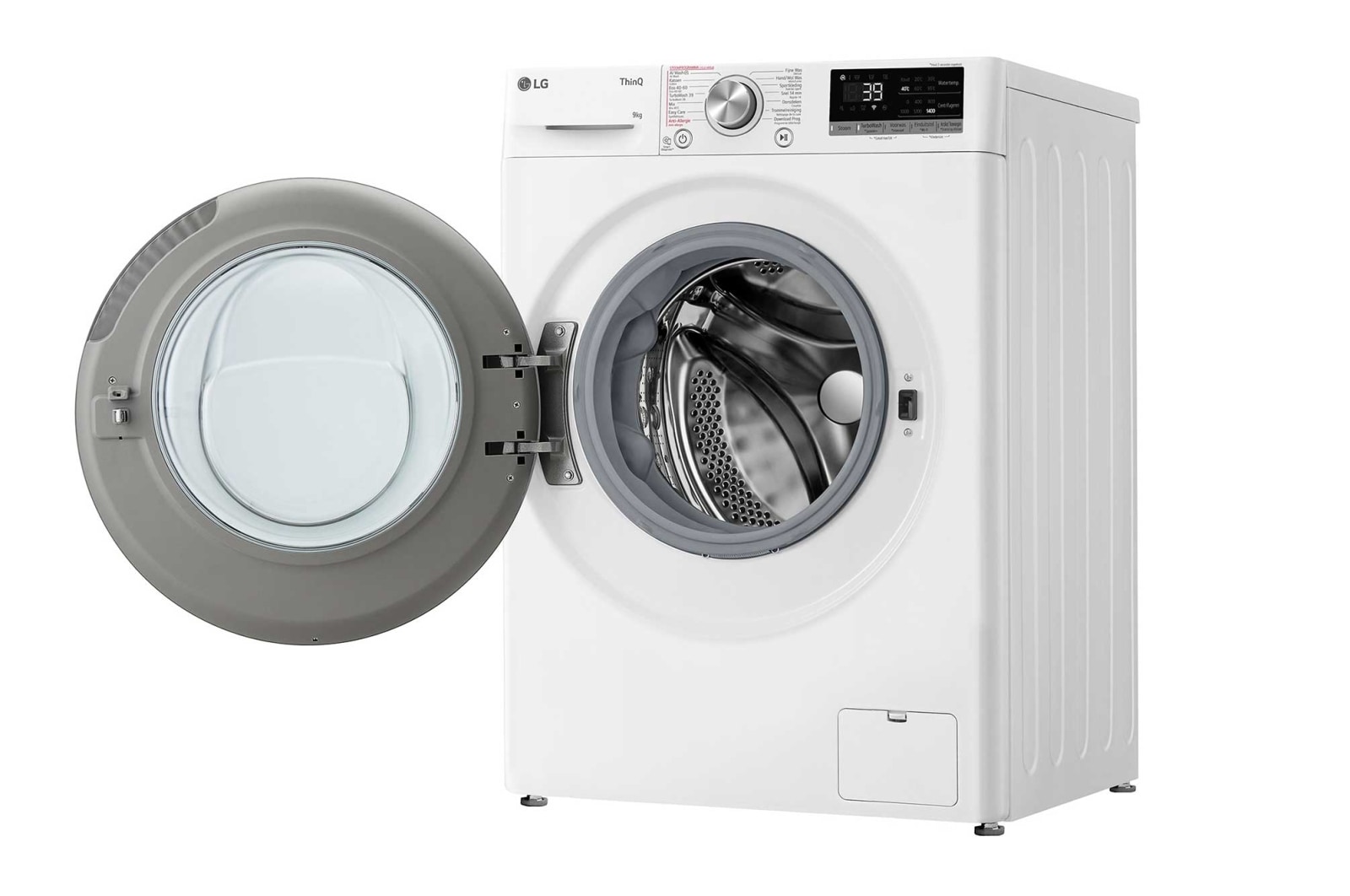LG 9kg Wasmachine GC3R709S1 + 9kg Droger RH90V9AV3N, GC3R709S1.RH9AV3N