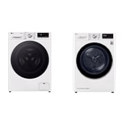 Vooraanzicht van 9kg Wasmachine GC3R709S1 + 9kg Droger RH90V9AV3N GC3R709S1.RH9AV3N