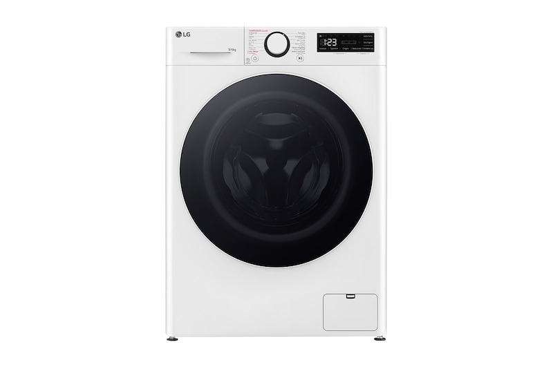 Vooraanzicht van 9/6kg Was-droogcombinatie Wit | AI DD™ | Inverter Direct Drive™ | Steam™ | LG NL GD3R509S0