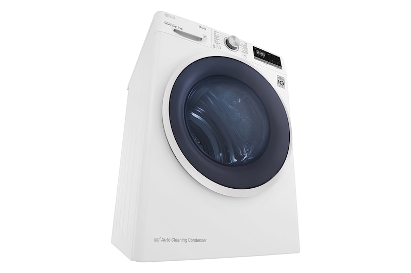 LG 9kg Warmtepomp droger Wit | Zelfreinigende condensor | Eco Hybrid™ | Allergy Care | LG BE, RH90V5AV6N