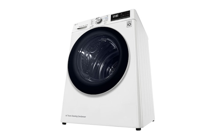 LG 9kg Warmtepomp droger Wit | Zelfreinigende condensor | Eco Hybrid™ | Sensor Dry | LG BE, RH90V9AV3N