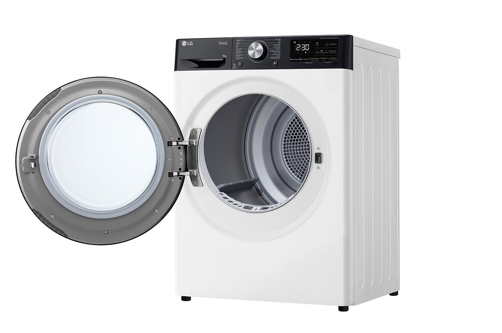 LG 9kg DUAL Inverter Warmtepomp Droger Wit | Eco Hybrid™ | Allergy Care™ | Auto Cleaning Condenser, RH90V9LVEN