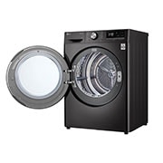 LG 9kg Warmtepomp droger Zwart | Zelfreinigende condensor | Eco Hybrid™ | Dual Lint Filter | LG NL, RH90V9ZVEN