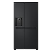 Vooraanzicht van 641L Amerikaanse koelkast Zwart | ThinQ™ | Uvnano™ | FRESH Converter™ GSLC41EPPE