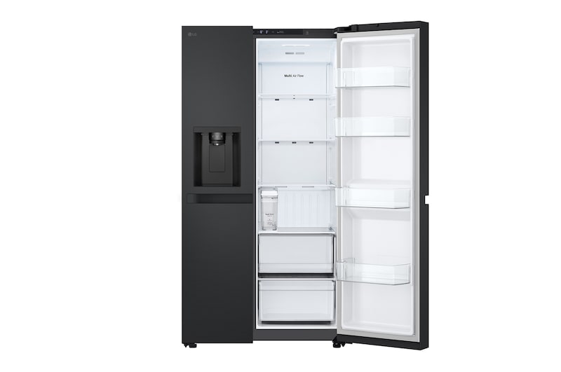 LG 641L Amerikaanse koelkast Zwart | ThinQ™ | Uvnano™ | FRESH Converter™, GSLC41EPPE