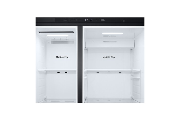 LG 641L Amerikaanse koelkast Zwart | ThinQ™ | Uvnano™ | FRESH Converter™, GSLC41EPPE