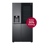 LG 635L inhoud | InstaView™ Door-in-Door™ | DoorCooling+™ | Water- en ijsdispenser met UVnano™ | Total No Frost | Inverter Linear Compressor, GSXV90MCAE