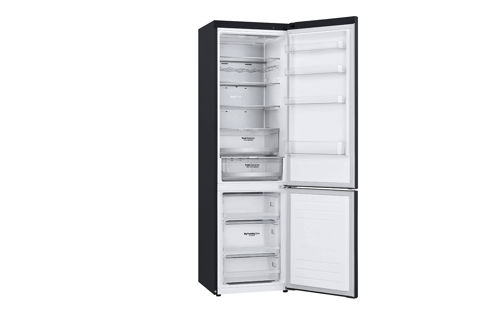 LG Altijd zuinig | B | Door Cooling+ | Total no frost | Inverter Linear Compressor | Groter koel & vriesvak | 35dB – Stilste koelkast, GBB92MCABP